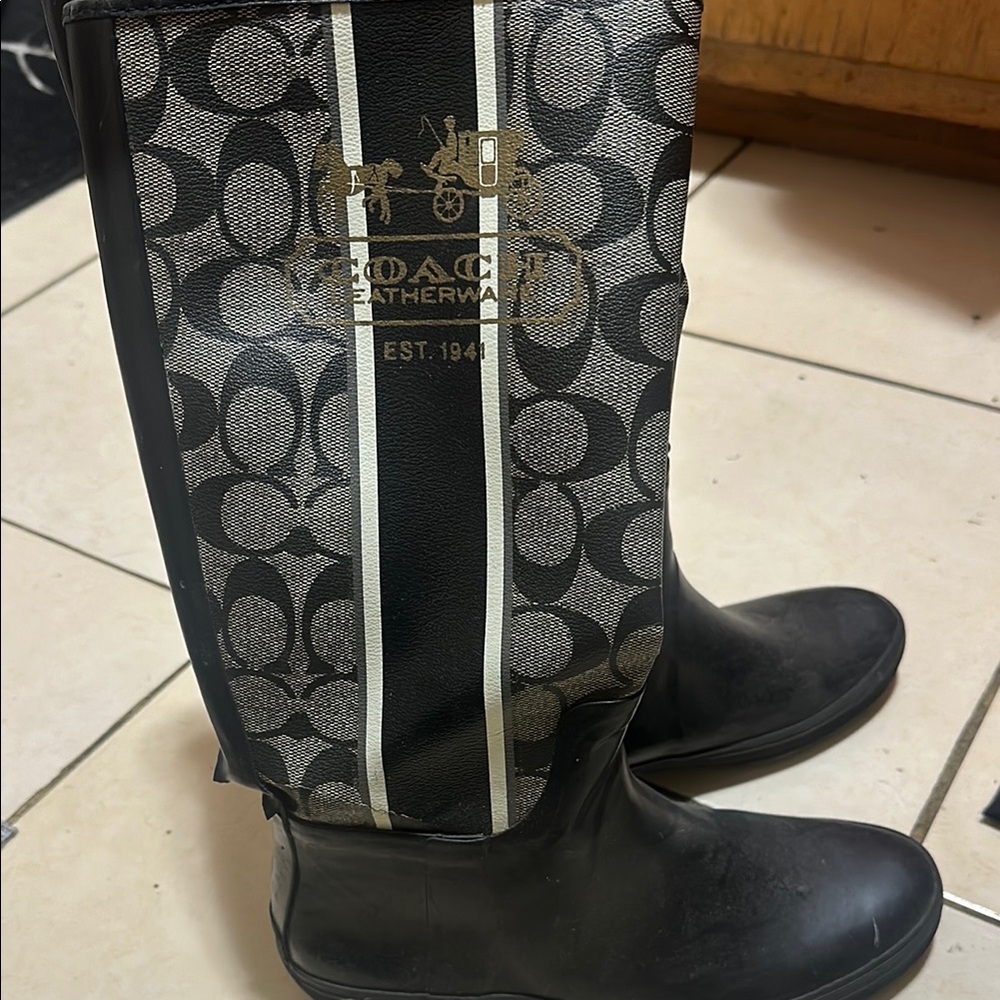 Coach rain boots